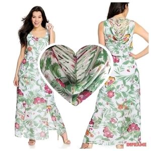 Kate & Mallory Lattice Maxi Dress